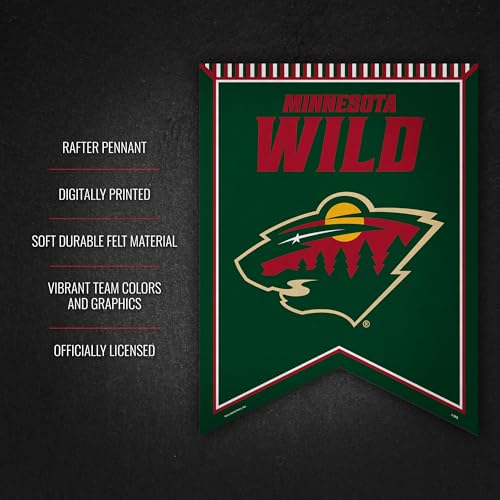 Rico Industries NHL Hockey Minnesota Wild 18" X 24" Rafter Felt Pennant by Rico Industries - Used condition - Image 5
