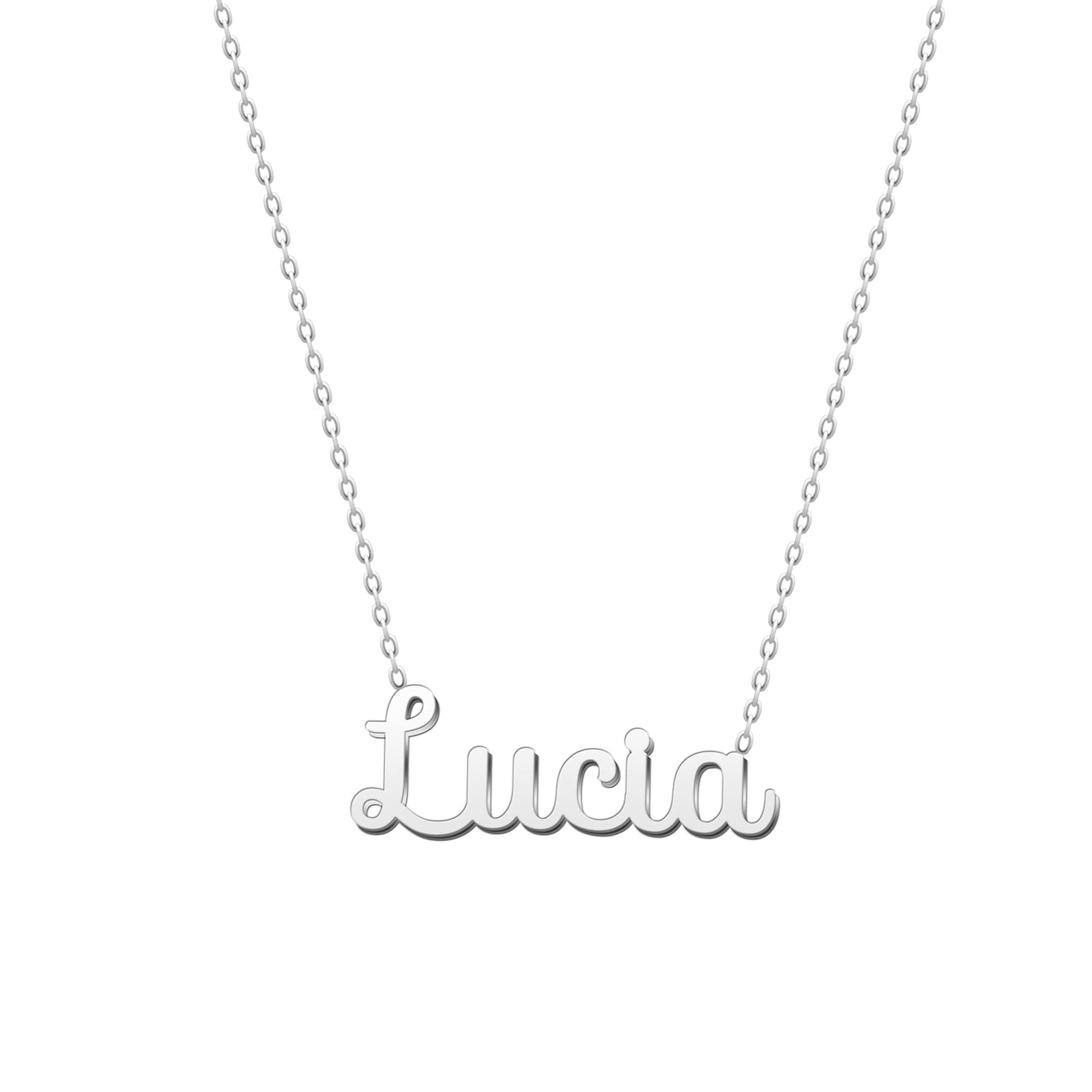 cotigo Collar Nombre Acero-Incluye Tarjeta con Significado Hermoso-Colgante Nombre Plateado o Dorado-Regalos Personalizados para Mujer-Cumpleaño-Navidad-Día de madre-San valentín
