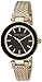 Anne Klein Women's AK/1906BKGB Swarovski Crystal-Accented Watch with Gold-Tone Mesh Bracelet