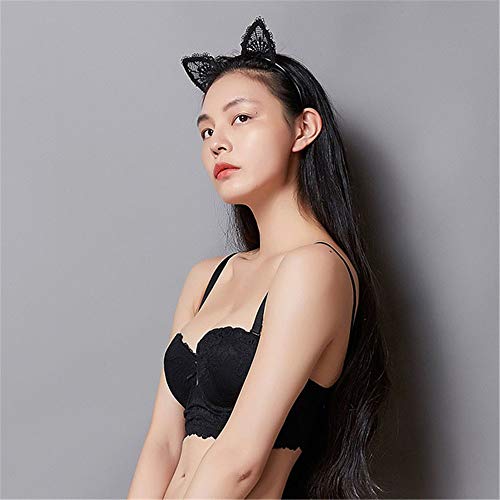 Suntrade 2Pcs Lace Cat Ears Headband Exquisite Sweet Sexy Women Hair Accessories #TOP1