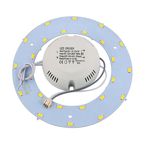 Aexit 12W LED���C�g�p�l���T�[�N����5730 SMD�ߖ�v���[�g���p�I�ȓV�䃉���v�E�H�[���z���C�g(12W LED panneau de lumi?re cercle annulaire 5730 SMD plaque de sauvegar