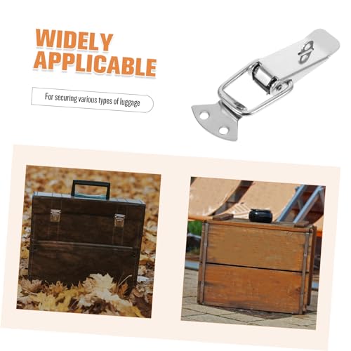 Homoyoyo Spring Loaded Hasp Clasp Toggle Latch Stainless Steel Buckles Heavy Duty Locking Mechanism for Travel Cases - Image 8