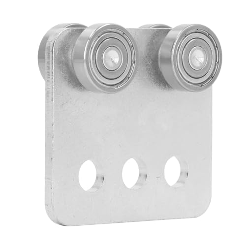 XHTLLO 4 Wheel Trolley Assembly, High Bearing Rolling Trolley Assembly Roller, Flat Sliding Wheel Sliding Pulley, Bearing Pulley Assembly, Rolling Bearing Accessory