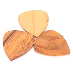 CHICIRIS Médiators de Guitare avec étui, Accessoires de Guitare de Forme aplatie en Bois d’olivier de Couleur Bois pour… - Les Beatles, Paul McCartney, John Lennon, RIngo Starr, George Harrison