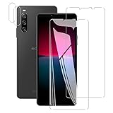 【2+2枚セット - 日本旭硝子素材】対応 Xperia 10 IV 5G SO-52C SOG07 ガラスフィルム (2枚) + レンズ保護フィルム (2枚) Xperia 10 IV フィルム さらさら カバー 強化ガラス SOG07 液晶保護フィルム 厚さ0.26 超薄 硬度9H 飛散防止 指紋防止 撥水撥油 耐衝撃 自動吸着 気泡ゼロ 貼り付け簡単 高感度 高透過率 ラウンドエッジ加工 3D Touch対応