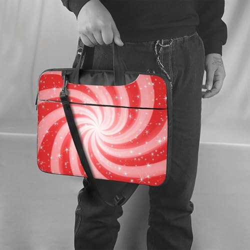 Maletín para portátil con glitter rojo 15.6 pulg impermeable miniatura 2