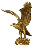 LTHDD Estatuas y esculturas escultura animal cobre puro águila voladora estatua piezas decoración oficina manualidades accesorios para el hogar adornos