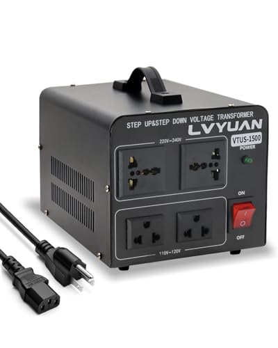 LVYUAN 1500 watt transformer in a black metal case