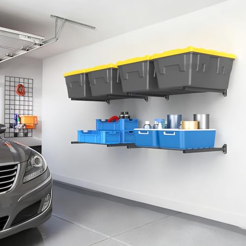 TORACK Wall Mounted 8 27-Gallon Totes Storage Rack(no Bins), Heavy-Duty Metal Bins Storage Shelf for Garage, Fits Standard Storage Tote, Space-Saving Bin Holder for Home, Basement & Workshop by TORACK - Image 2