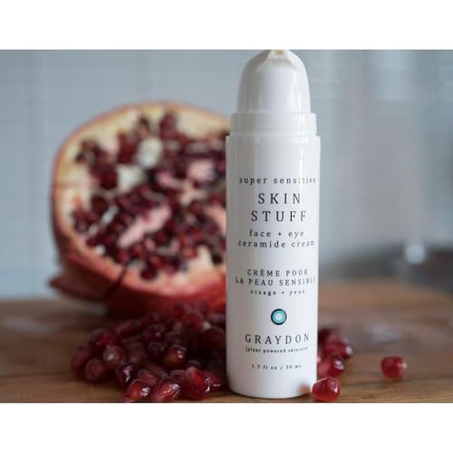 Graydon Skin Stuff Face & Eye Ceramide Moisturizing Cream | Intense Hydration, Soothes, Replenishes Moisture, Promotes Elasticity Facial Moisturizer for Acne-Prone Skin with Rosehip Oil, Maple 1.7oz