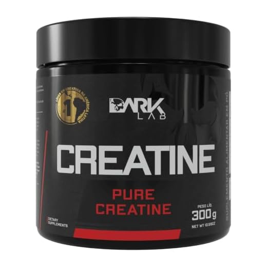 Creatina Pura 100% Monohidratada 300g Dark Lab | Serve 100 Doses | Mais Alto Grau de Pureza