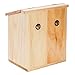 ZENFUN Wooden Suggestion Box with 50 Free Suggestion Cards, Natural Pinewood Ballot Comment Box Donation Box with Locking Hinged Lid for Countertop or Wall Mounted, 8.6