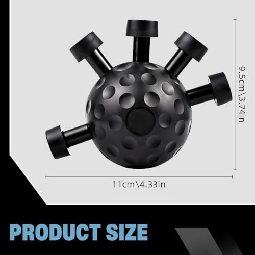 Image of Hand Grip Strengthener Ball - 20-45KG Resistance, Ergonomic Finger Exerciser for Athletes, Climbers, Musicians, Stress Relief, Therapy & Grip Training..1 Psc (Multicolor)