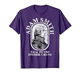 Adam Smith Professor Invisible Hand Economics Gift T-Shirt