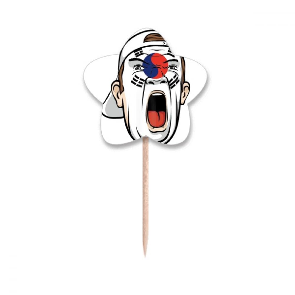 Cure-dents drapeau coréen maquillage visage contre bavures de fard