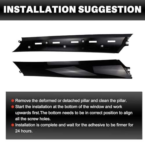 76837-6JR0A Windshield A Pillar Trim Modling Panel Cover Fit for Infiniti QX56 2011-2013, Infiniti QX80 2014-2023, Nissan Armada 2017-2023 Fit Front Left Side by USTAR - Used condition - Image 7