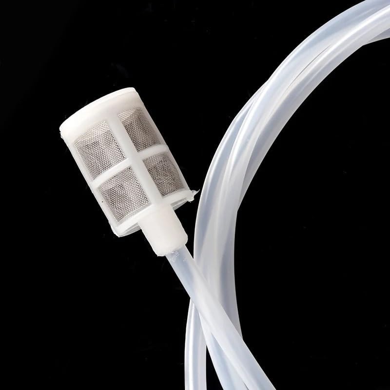 Homebrew Siphon Hose, Manual Beer & Wine Transfer Tube with Filter, Food Contact Safe Tubing for Home Brewing & Bottling