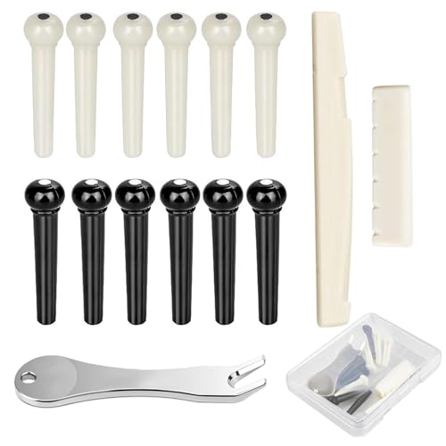 Acoustic Guitar Bridge Pins with Puller (6pcs)