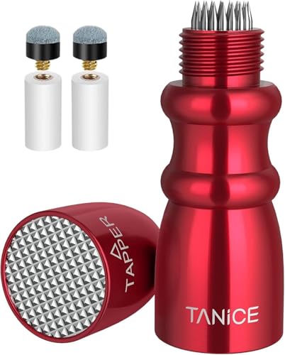Tanice Billiard Cues Tips 3 in 1 Snooker Pool Cue Tip Tool Billiard Tip Accessories Shaper/Tapper/Aerator Snookers Accessories for Billiard Cue Tip Repair