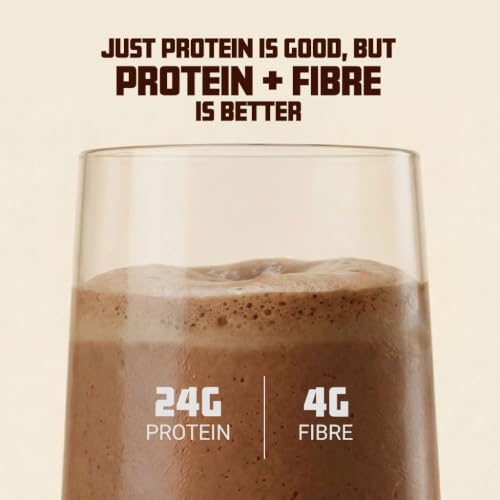 Image of Horlicks Protein Powder 1 Kg Pack| 24g Protein | 4g Fibre|Chocolate Flavour |28 Daily Use Sachets | Fermented Yeast Isolate | Gut-Friendly Protein | Complete | For Men & Women