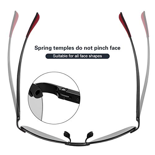 Image of K.LAVER Photochromic Polarized Sunglasses For Men Women UV Protection Round Clear Driving Glasses Anti Glare Eyewear Glasses