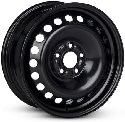 16x6.5 inch OEM Direct Replacement Steel Wheel for Ford Focus 2012–2014 5‑108 mm Black 16 in Rim CV6Z1015A