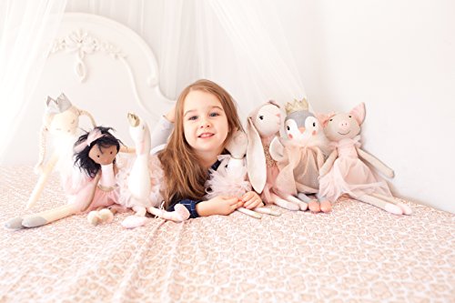 Mon Ami Pink Ballerina African American Designer Doll, Soft & Cuddly Plush Doll, Well Built Stuffed Doll For Child Or Toddler |Use As Toy Or Room Decor, Great Gift For Kids Or Collectors #TOP5