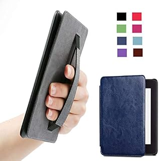 ISeeSee All-new Kindle Paperwhite Water-Safe Fabric Cover (10th Generation-2018),Holding Case PU Leather E-Reader