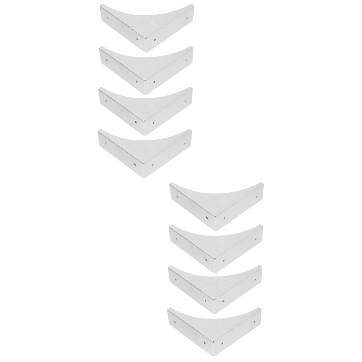 DOITOOL Lot De 2 d'angle De Sécurité en Métal Bords Décoratifs 4 Pièces X 2