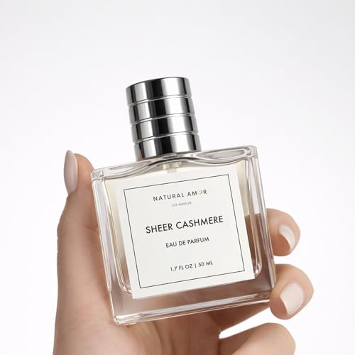 NATURAL AMOR LOS ANGELES Sheer Cashmere Eau de Parfum – Soft Warm Musk & Subtle Floral Notes, Clean Elegant Unisex Fragrance, Long Lasting Modern Scent (1.7oz) — view 3