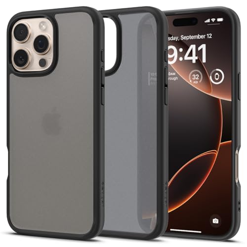 Image of Spigen for iPhone 16 Pro Max Case, Ultra Hybrid [No Magnet Ring][Anti-Yellowing] - Frost Black