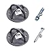 Yoga Trapeze Ceiling Hooks, Indoor or Outdoor Suspension Trainer, Set of 2, by YOGABODY