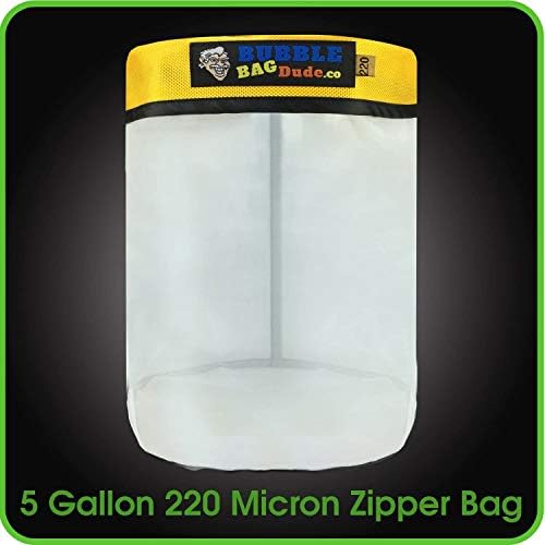 BUBBLEBAGDUDE Bubble Bags Machine 5 Gallon Mini Washer Herbal Ice Essence Extraction Washing Machine with 5 Gallon 220 Micron Zipper Bag - 240 Volts - Eliminate 90% of Work & Save Time