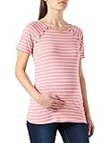 Allover Querstreifenmuster ESPRIT Maternity Damen T-shirt Nursing Short Sleeve Stripe T Shirt, Blush - 665, 38 EU