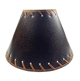 Urbalabs Western Brown Horse Saddle and Silver Star Cowboy Rustic Home Decor Table Lamp Farmhouse Nightstands Living Room End Tables Lamps for Bedrooms Office (Western Saddle Shade Only)