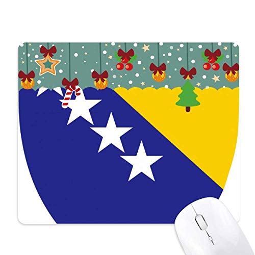 Tapis de souris Bosnie-Herzégovine grand format en caoutchouc