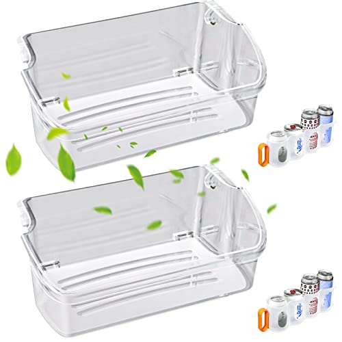 2 Pack 240324502 Refrigerator Door Bin Shelf Replacement Compatible With Frigidaire Kenmore Electrolux Fridge Door Shelves Bin Part With 2 Soda Can Organizer 844402,Ps429767, Ap2549806, Lfss2312Tf0 #TOP13