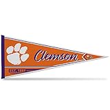 Rico Industries NCAA Clemson Tigers Classic 12" x 30" Felt Wall Décor Pennant - Great for Home/Bed Room/Man Cave Décor