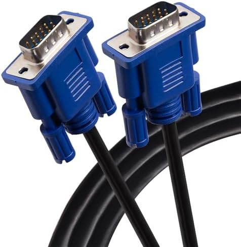 Kado VGA Cable 5ft, Video Graphics Array 1920x1080 FHD 60Hz High Speed, Male-to-Male 1.5m Genuine Parts Made for Sceptre Monitor, Television, PC, TV Box, Gaming Console, Projector