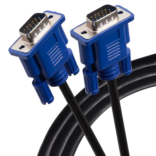 Kado VGA Cable 5ft, Video Graphics Array 1920x1080 FHD 60Hz High Speed, Male-to-Male 1.5m Genuine Parts Made for Sceptre Monitor, Television, PC, TV Box, Gaming Console, Projector