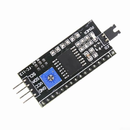 Image of Caswynlife I2C LCD Adapter Board, For 1602 2004 Display, iics Interface Module Saves IO Ports, 5V PCF8574T Backpack With Adjustable Contrast, For Arduino DIY Projects