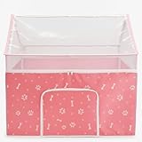 Cat Playpen, Puppy Playpen Small Dog Pet Crate Tent Cage Indoor & Outdoor, Cat House Enclosure Kennel Dogs/Cats/Rabbits/Hamster (Pink)