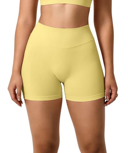 TAYOEA Short de Sport Femme Scrunch Pantalon de Sport Court Push Up Court Butt Lifting Gym Short sans Couture Workoutler Pantalon de Cyclisme – vue 3