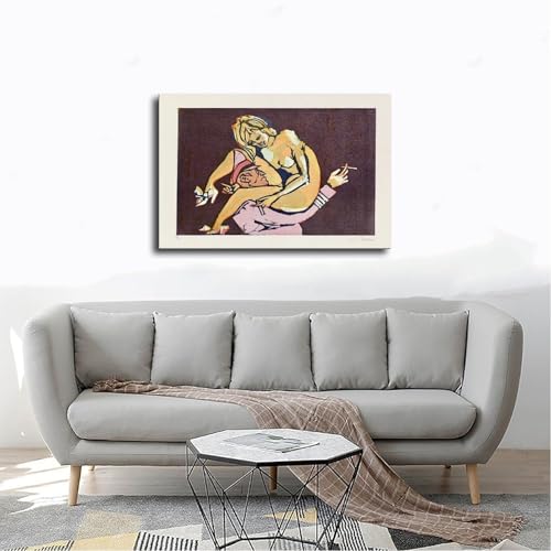 Impression sur toile suspendre Pompes roses et cigarettes 61x91,4 cm