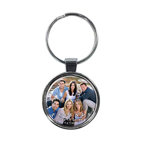 Ata-Boy Friends Cast on the Beach 1.5" Fob Keychain for Keys, Backpack Pulls and More