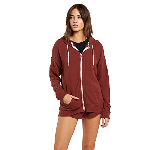 Volcom Women's Lived in Lounge Hooded Zip Fleece