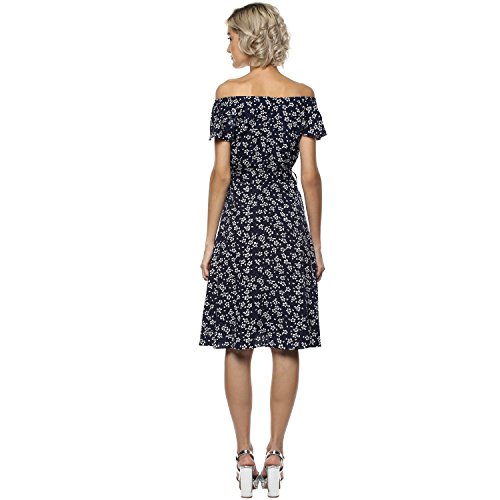 Image of Harpa Off-Shoulder Printed Dresses