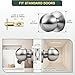 Laundry Room doorknob Without Lock Function Tool Release Setups Strong Alloy Passage Accessory