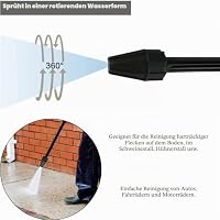 Dreckfräser für Hochdruckreiniger Kärcher Dreckfräser Rotordüse Kfz-Reinigung Verstellbare Düse 150bar Sprühlanze Verstellbar Sprühdüse Hochdruckreiniger Zubehör für Kärcher/Lavor K2 K3 K4 K5 K6 K7 – Ansicht 4