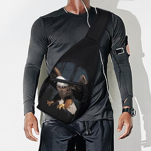 Sac de poitrine imperméable aigle 3D léger et résistant pour la rando - 3